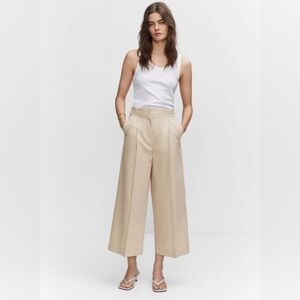Mango cotton culotte trouser pants